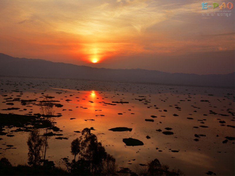 Sunset at Loktak Lake - Landscape of Manipur - 2015 : Wallpaper  #2