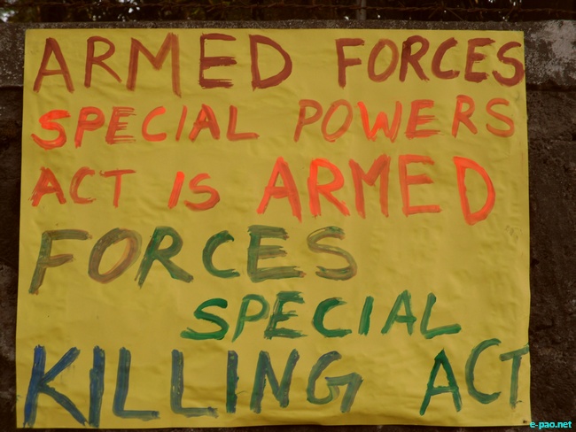 TISS, Mumbai student protest against AFSPA :: February 24 2010