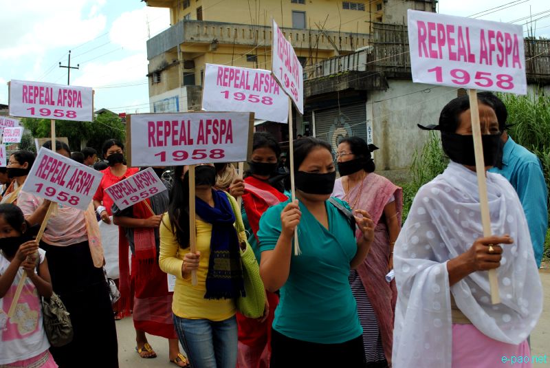 Peace Rally at Imphal observing the signing of AFSPA in 1958  :: 11 September 2011