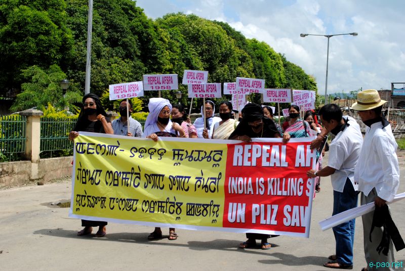 Peace Rally at Imphal observing the signing of AFSPA in 1958  :: 11 September 2011