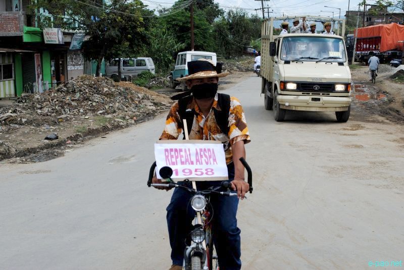 Peace Rally at Imphal observing the signing of AFSPA in 1958  :: 11 September 2011