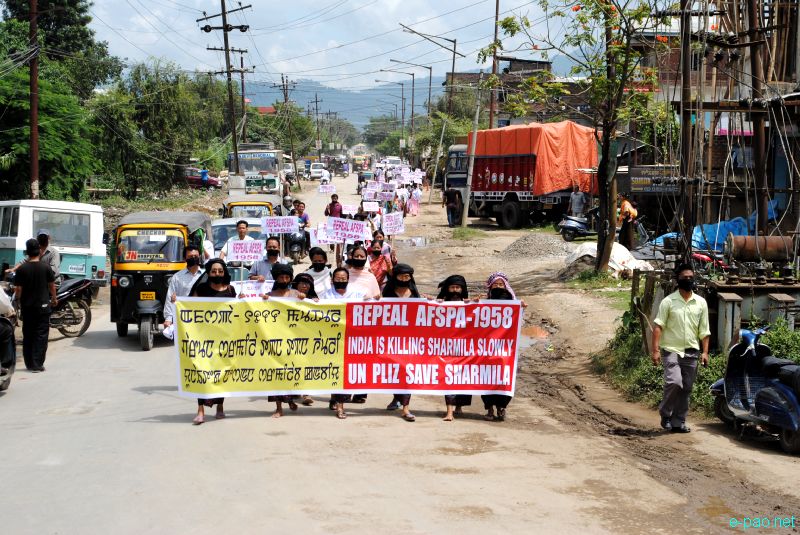 Peace Rally at Imphal observing the signing of AFSPA in 1958  :: 11 September 2011