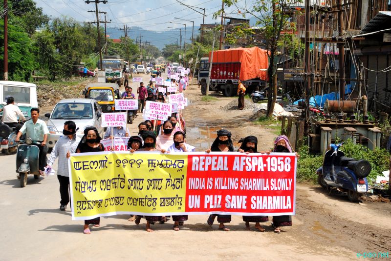 Peace Rally at Imphal observing the signing of AFSPA in 1958  :: 11 September 2011