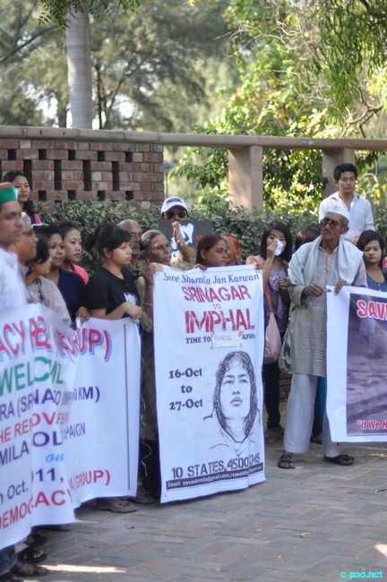Jan Karwan, a rally from Srinagar to Imphal - Save Democracy - Repeal AFSPA at New Delhi on October 19 2011 