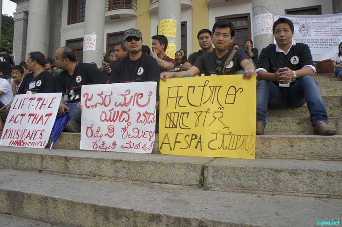 A Day long fasting against AFSPA initiated by MMAB, Bangalore on Nov 5 2011