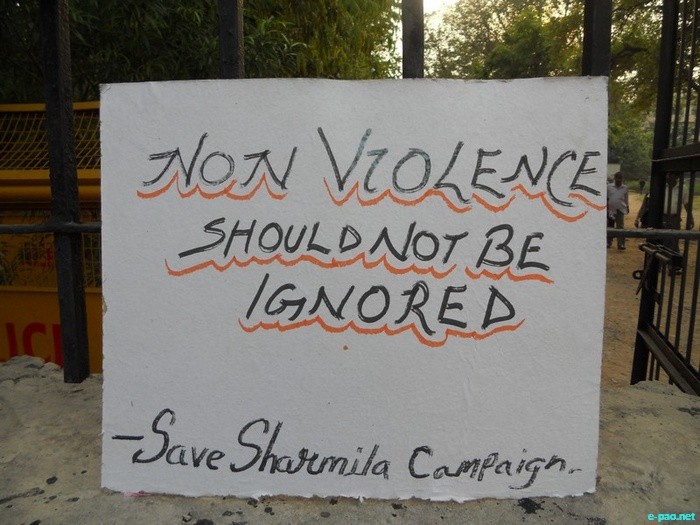 Save Sharmila Campaign at Rajghat, New Delhi :: June 25 2011