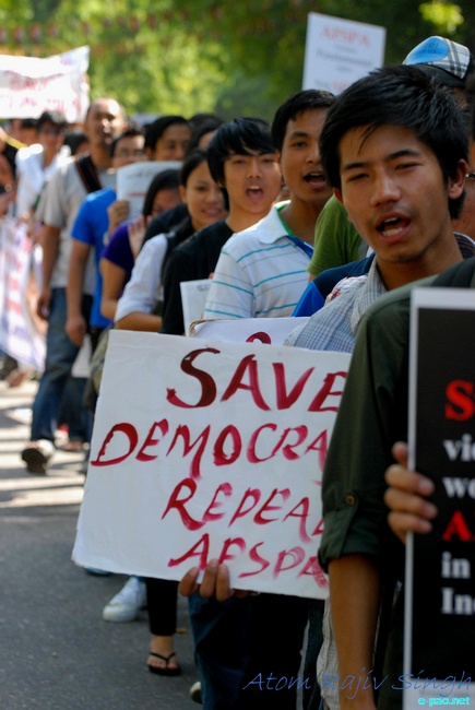 Peaceful March for Save Democracy - Repeal AFSPA at New Delhi ::  2 October, 2011