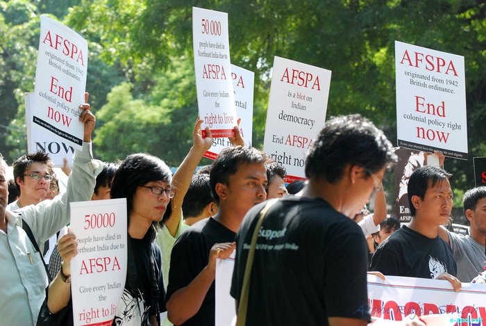 Peaceful March for Save Democracy - Repeal AFSPA at New Delhi :: 2 October, 2011