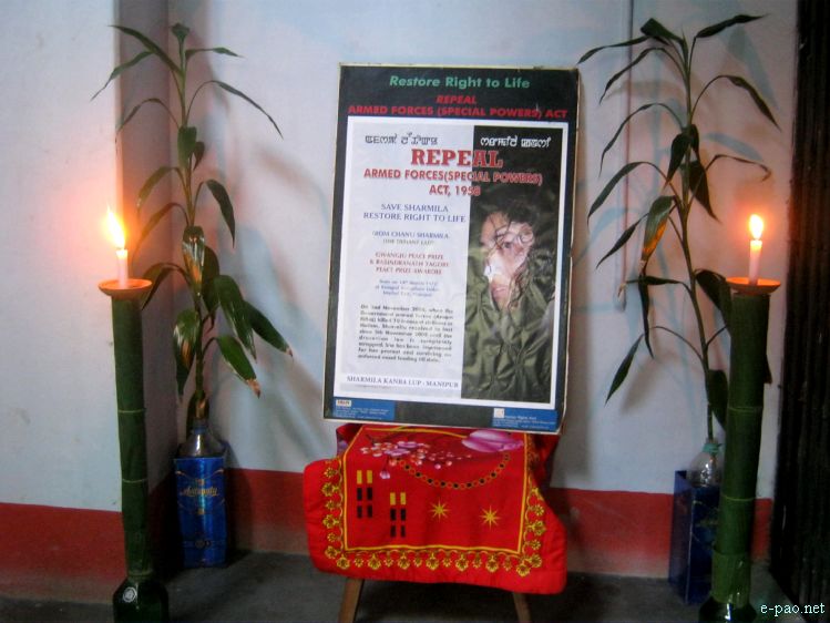 Candle Lighting at Festival of Hope, Peace and Justice for Irom Sharmila  :: 2011