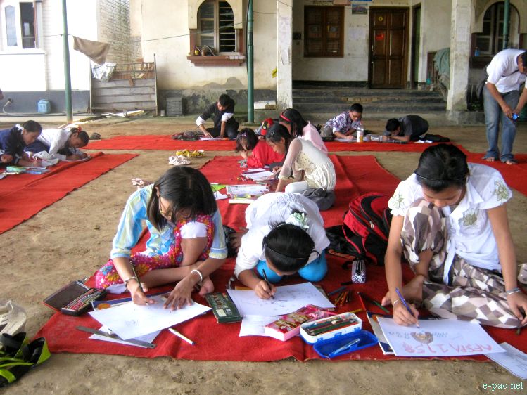 Painting Competition at Festival of Hope, Peace and Justice for Irom Sharmila  :: 2011