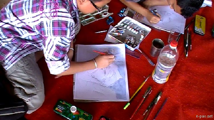 Painting Competition at Festival of Hope, Peace and Justice for Irom Sharmila  :: 2011