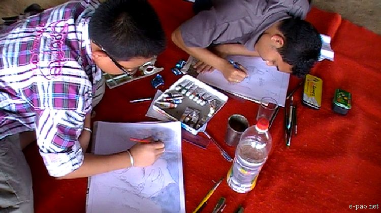 Painting Competition at Festival of Hope, Peace and Justice for Irom Sharmila  :: 2011