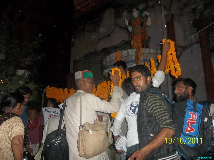 Jan Karwan, from Srinagar to Imphal for Repeal AFSPA at Kanpur :: October 21 2011