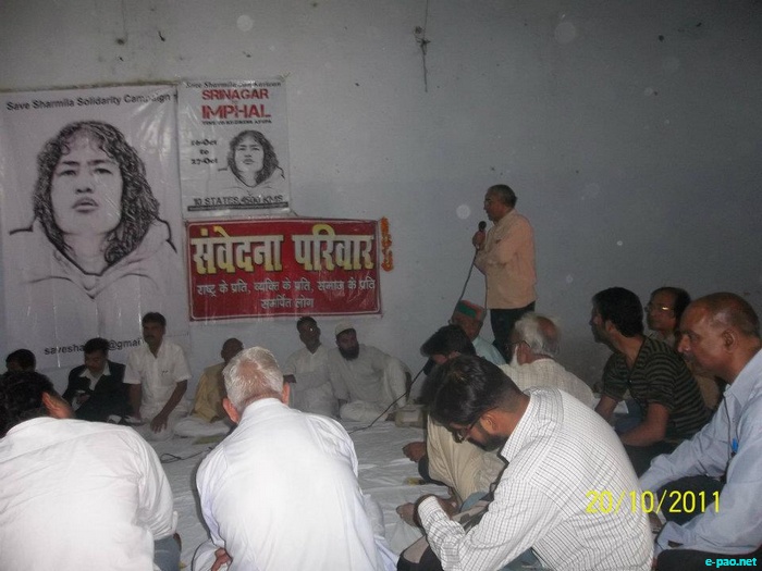 Jan Karwan, from Srinagar to Imphal for Repeal AFSPA at Kanpur :: October 21 2011