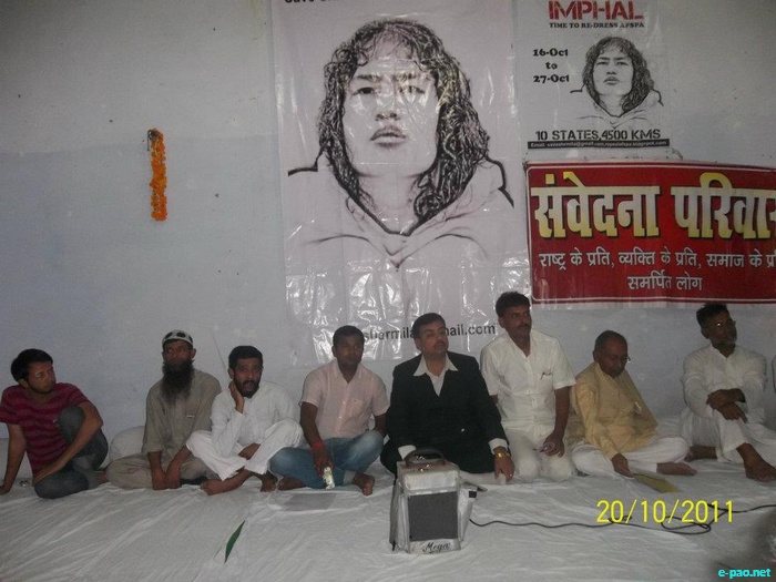 Jan Karwan, from Srinagar to Imphal for Repeal AFSPA at Kanpur :: October 21 2011