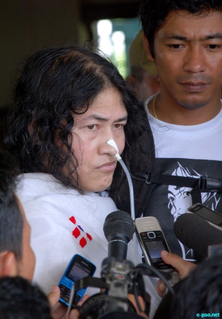 Irom Sharmila produced before the Court of CJM Imphal East :: August 30 2011