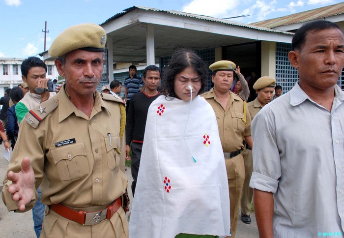 Irom Sharmila produced before the Court of CJM Imphal East :: August 30 2011
