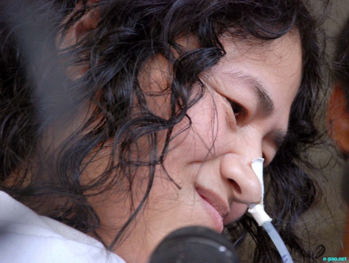 Irom Sharmila produced before the Court of CJM Imphal East on August 30 2011