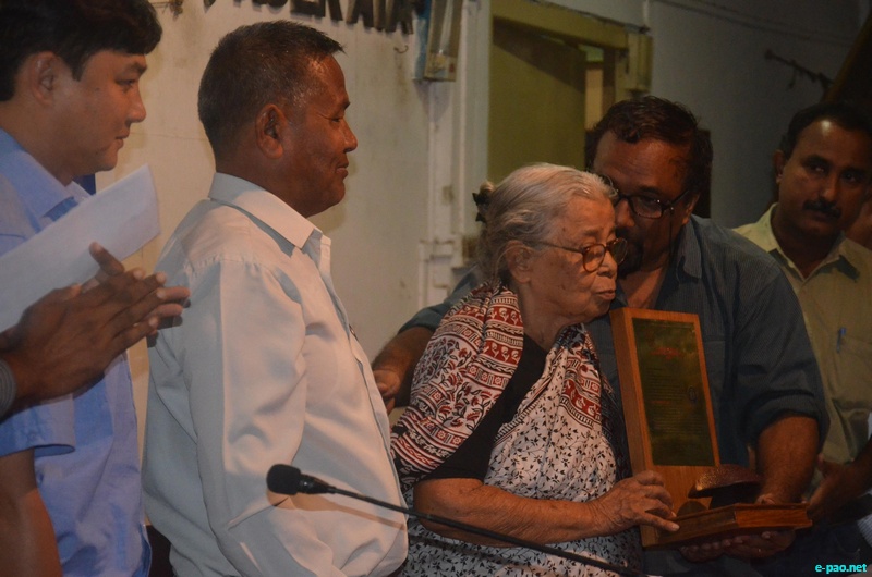 Kovilan Smaraka Activist India National Award presented by the Kovilan Trust, Kerala to Irom Sharmila  ::  October 27, 2012