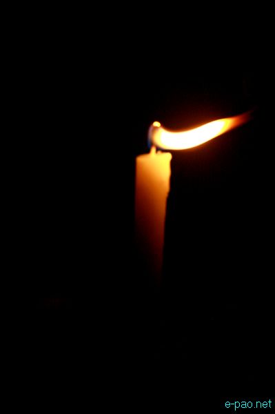 Irom Sharmila 12 years of fast: Candle Light vigil  at JN Hospital (JNIMS), Porompat, Imphal :: Nov 5 2012