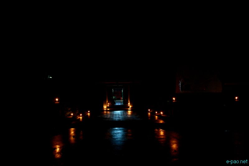 Irom Sharmila 12 years of fast: Candle Light vigil  at JN Hospital (JNIMS), Porompat, Imphal :: Nov 5 2012