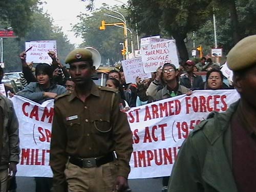 Campaign Against AFSPA, Delhi Protest 09th Dec 2006