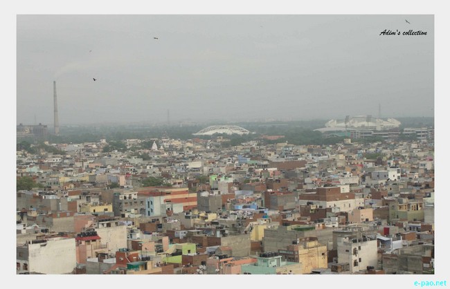 Central View of Delhi from Jama Masjid :: July 2010