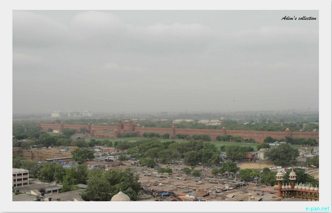 Central View of Delhi from Jama Masjid :: July 2010