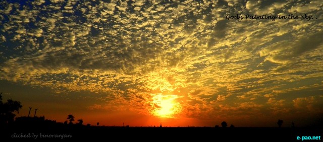 Sunsets clicked at Hutti Gold Mines regions, Karnataka :: 2010