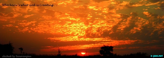 Sunsets clicked at Hutti Gold Mines regions, Karnataka :: 2010