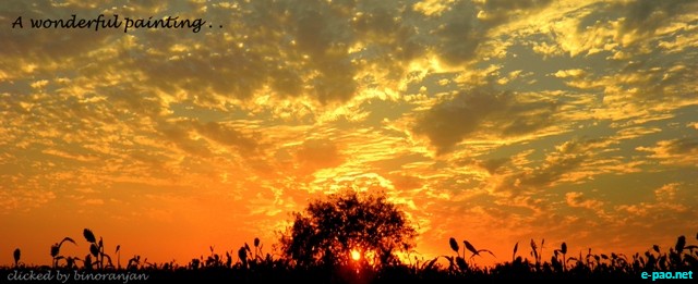 Sunsets clicked at Hutti Gold Mines regions, Karnataka :: 2010