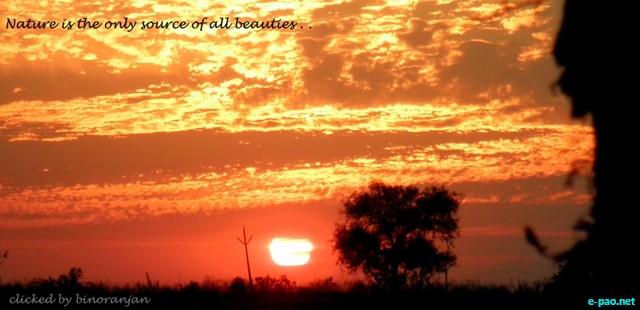 Sunsets clicked at Hutti Gold Mines regions, Karnataka :: 2010