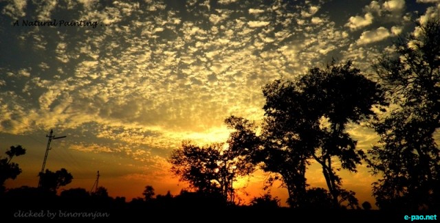 Sunsets clicked at Hutti Gold Mines regions, Karnataka :: 2010