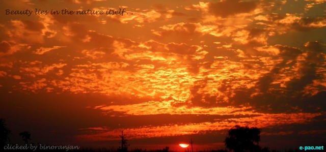 Sunsets clicked at Hutti Gold Mines regions, Karnataka :: 2010