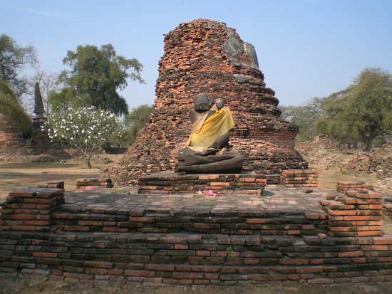 Ruins of ancient Thai capital, Ayutthaya
