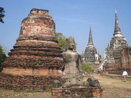 Ruins of ancient Thai capital, Ayutthaya