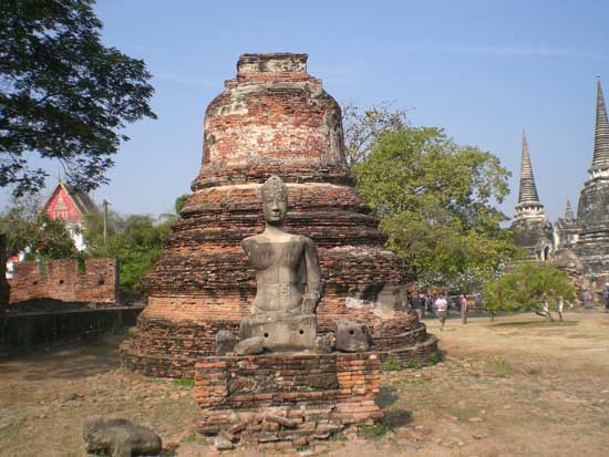 Ruins of ancient Thai capital, Ayutthaya