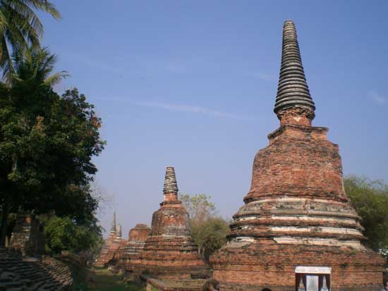 Ruins of ancient Thai capital, Ayutthaya