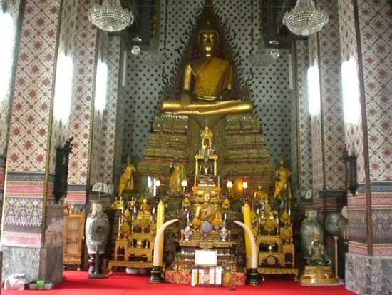 Wat - A Buddhist Temple in Bangkok, Thailand ( Pix from 2007)