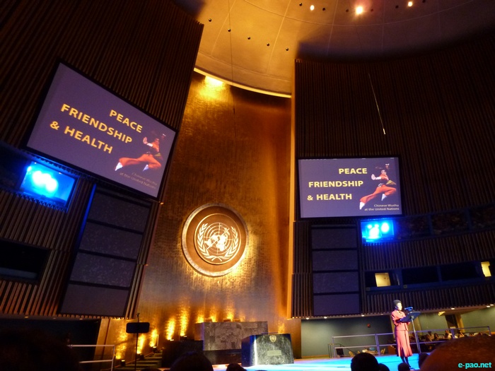 United Nations  General Assembly Hall at the United Nations headquarters in New York City in August 2011