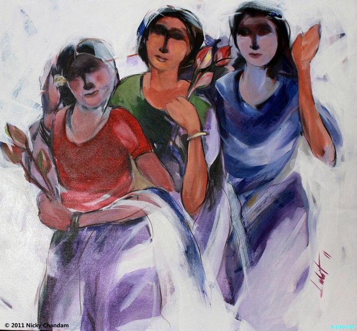 A painting from the workshop held by the State Kala Akademi, Manipur  :: 18th - 22nd October 2011