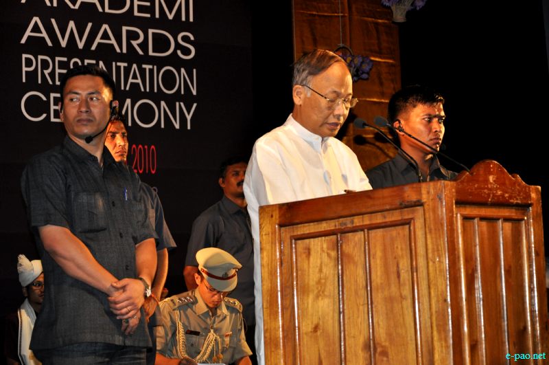 Akademi awards presentation ceremony for the year 2010 at JN Dance Academy Auditorium, Imphal ::  August 8, 2012
