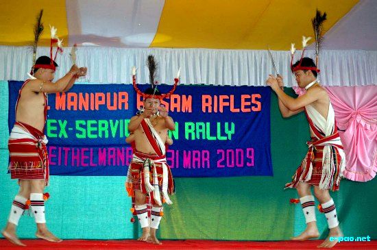 Kabui Naga Dance at Ex-Armymen Rally :: 30 March 2009