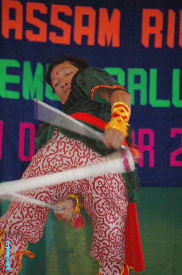 Stick  Dance at Ex-Armymen Rally :: 30 March 2009