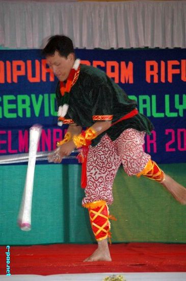 Stick  Dance at Ex-Armymen Rally :: 30 March 2009