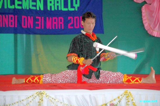 Stick  Dance at Ex-Armymen Rally :: 30 March 2009