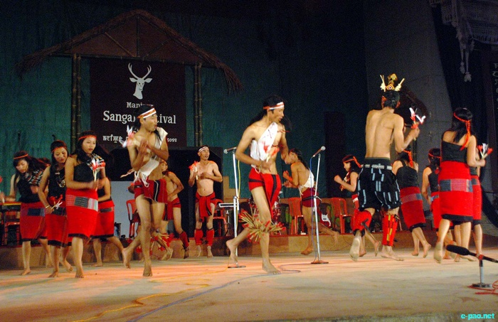 Tangkhul Cultural Dance at the Manipur Sangai Tourism Festival 2011 :: 27 November