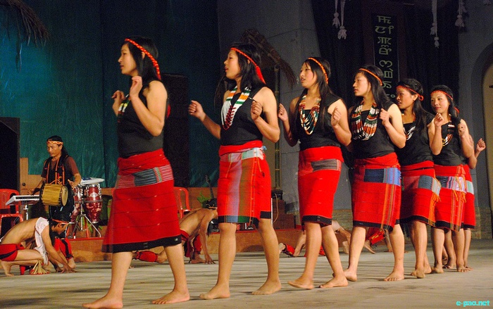 Tangkhul Cultural Dance at the Manipur Sangai Tourism Festival 2011   