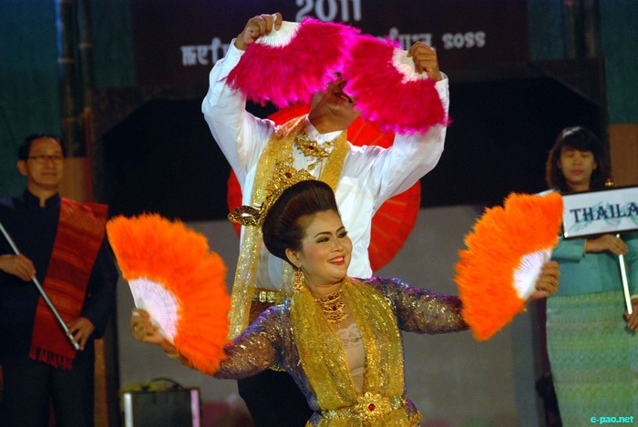 Thai Cultural Dance at the Manipur Sangai Tourism Festival 2011 :: 28 November