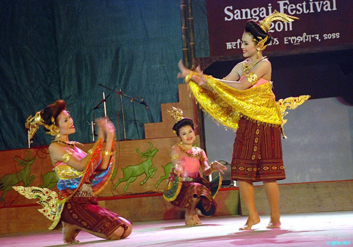 Thai Cultural Dance at the Manipur Sangai Tourism Festival 2011 :: 28 November